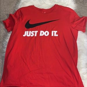 Nike Red Graphic Tee